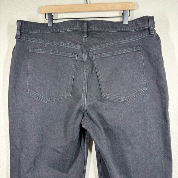 NWT Abercrombie & Fitch The 90s Relaxed Jeans High Rise Black Size 34 18 Short - Picture 6 of 10